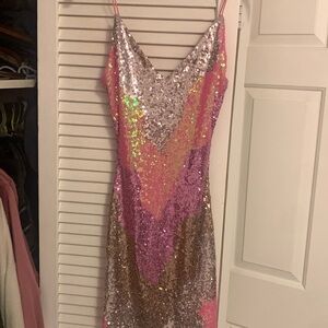 b. darlin multicolor party dress